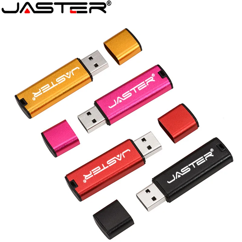 

USB-флеш-накопитель JASTER, пластиковый, USB 2,0, 128 ГБ, 64 ГБ, 32 ГБ, 16 ГБ, 8 ГБ, 4 Гб, красный, синий, черный, серебристый, розовый, флешка, подарок