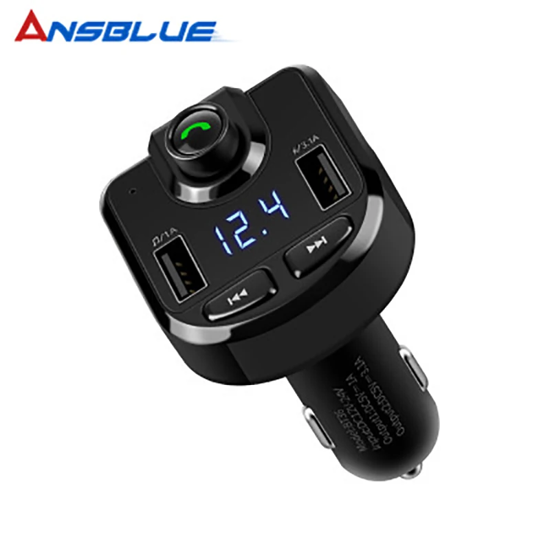 3.1A громкой связи Bluetooth автомобильный комплект двойной USB телефон быстрое