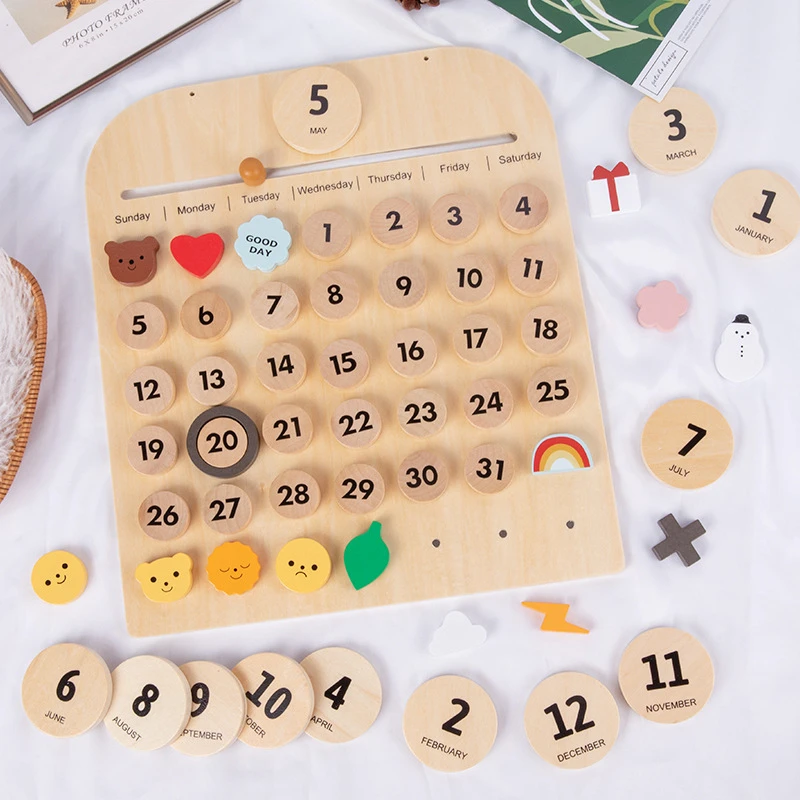 Kids Nordic Wood Toys Montessori Calendar Learning Time Week Month Ornaments Decoration Educational Toys for Children Gift
Kids Nordic Wood Toys Montessori Calendar Learning Time Week Month Ornaments Decoration Educational Toys for Children Gift