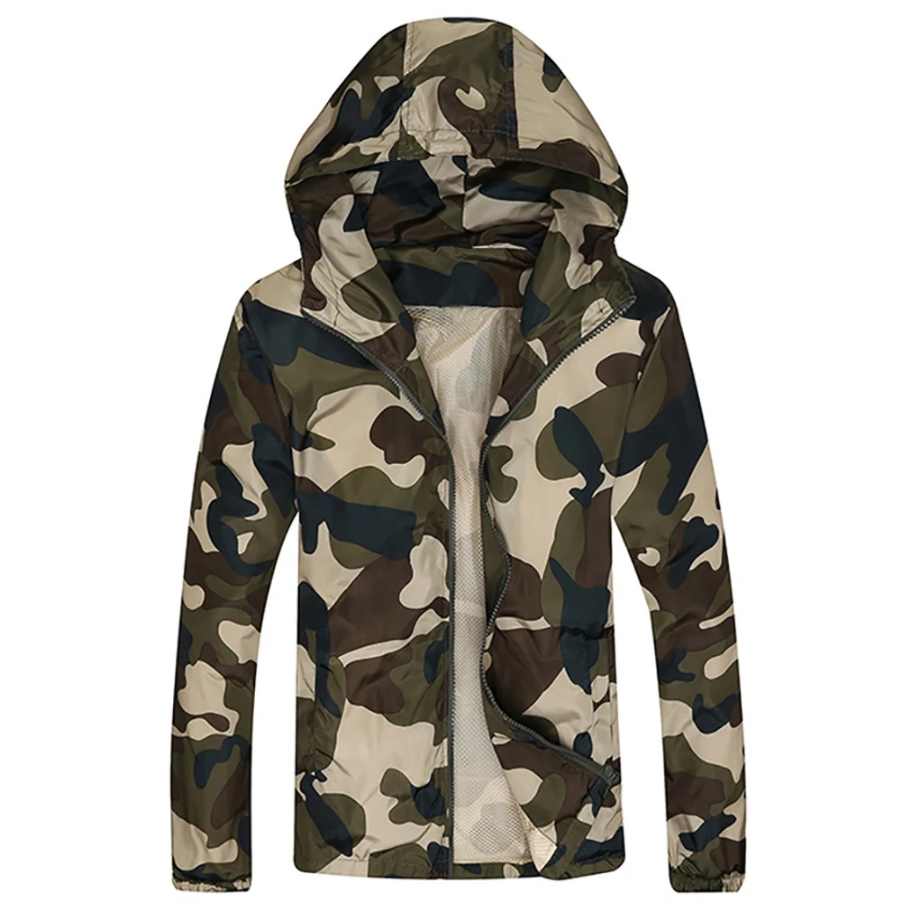 Summer Autumn New Camouflage Jacket Men Korean Style Coats Causal Hooded Camouflage Jacket Thin Windbreaker Outwear
Summer Autumn New Camouflage Jacket Men Korean Style Coats Causal Hooded Camouflage Jacket Thin Windbreaker Outwear
