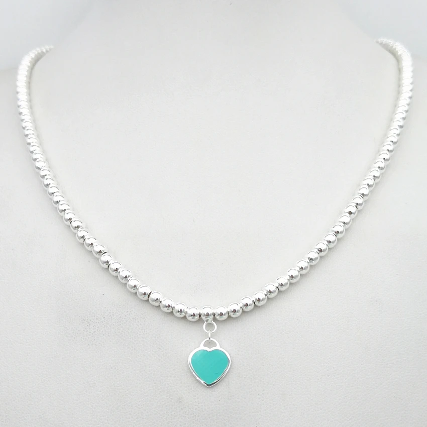925 sterling silver 4 mm couples heart-shaped necklace holiday gifts men and women
925 sterling silver 4 mm couples heart-shaped necklace holiday gifts men and women