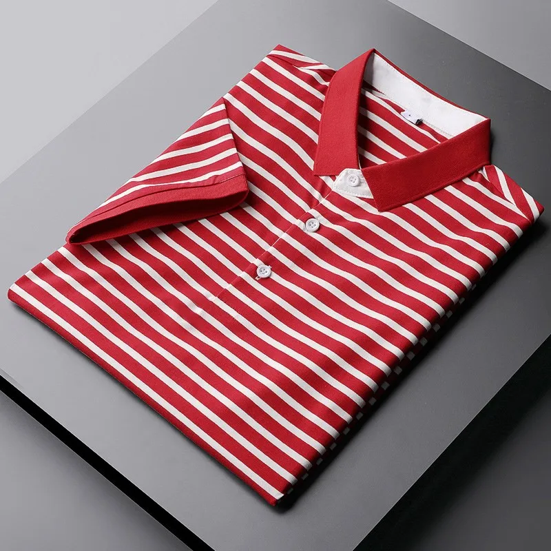 Minglu Stripe Summer Mens T-shirts High Quality Cotton Short Sleeve Casual Male T-shirts Fashion Slim Fit Business Man T-shirts
Minglu Stripe Summer Mens T-shirts High Quality Cotton Short Sleeve Casual Male T-shirts Fashion Slim Fit Business Man T-shirts
