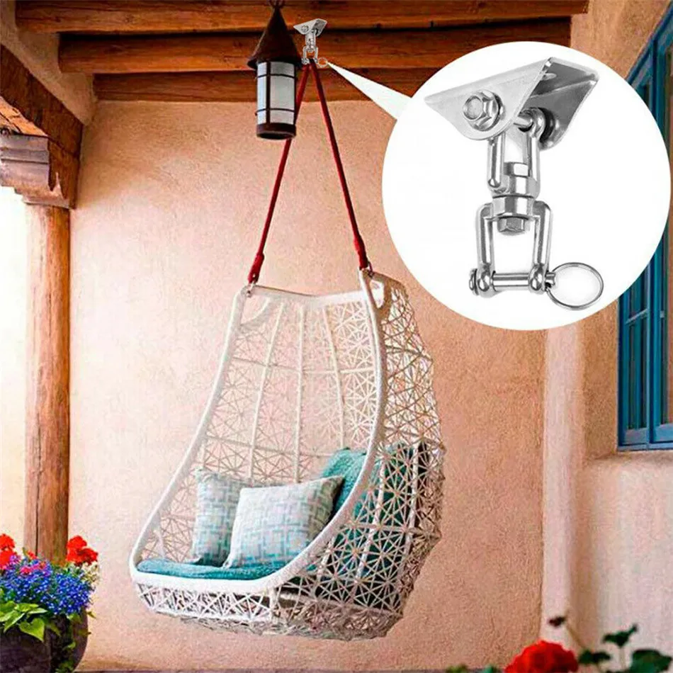 Hammock Swing Chair Hanging Kit Stainless Steel Swivel Hook Ceiling Mount
Hammock Swing Chair Hanging Kit Stainless Steel Swivel Hook Ceiling Mount