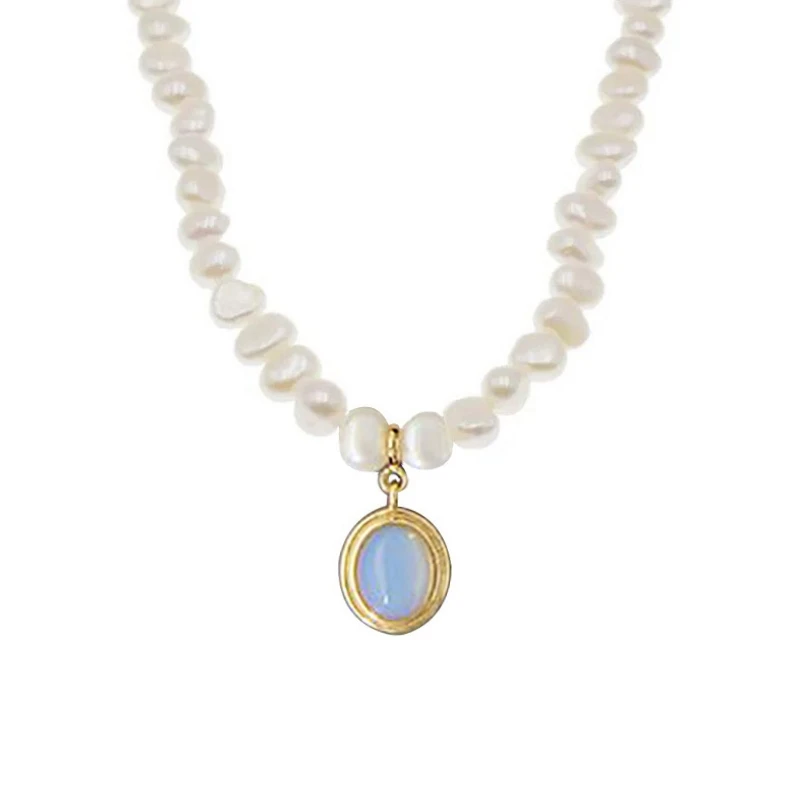 Moonstone Natural Freshwater Pearl Necklace Baroque Irregular Necklaces for Women Round 925 Sterling Silver Chokers
Moonstone Natural Freshwater Pearl Necklace Baroque Irregular Necklaces for Women Round 925 Sterling Silver Chokers