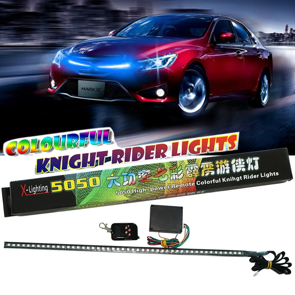 YSY 7 color RGB 147 Modes Strobe Scanner Strip Wireless Remote Control Super bright 12V 5050 48 LED Knight Rider Warning Light
YSY 7 color RGB 147 Modes Strobe Scanner Strip Wireless Remote Control Super bright 12V 5050 48 LED Knight Rider Warning Light