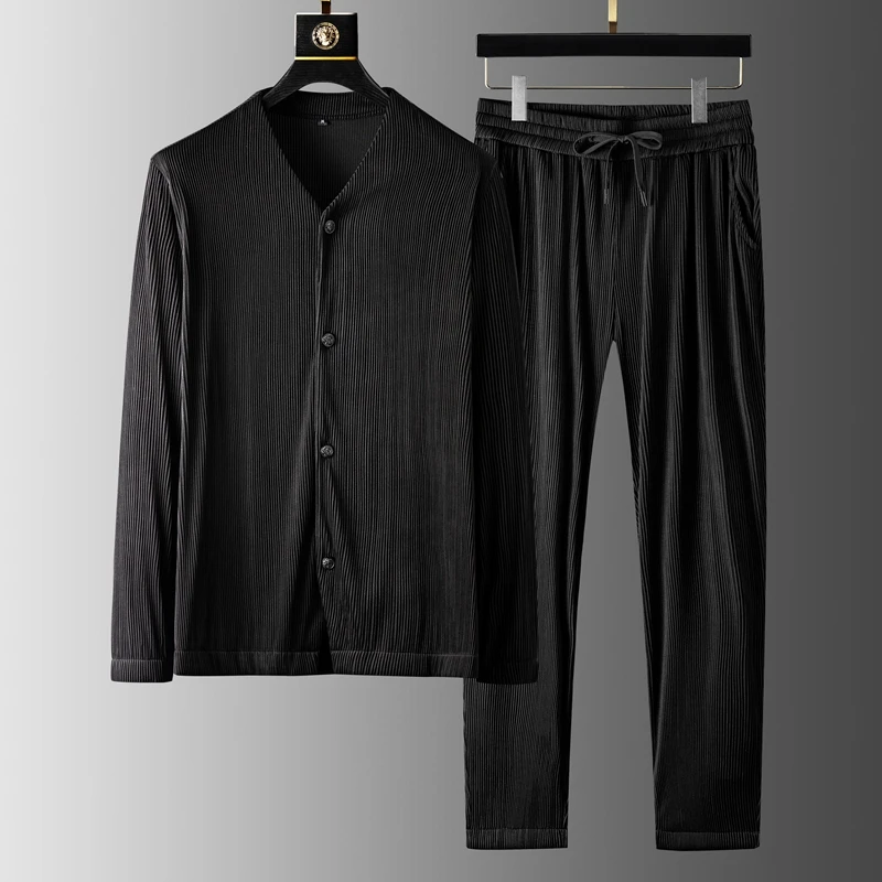 JSBD весенне-летний костюм для отдыха для мужчин с длинными рукавами Тонкий европейский и американский свободный костюм в Вертикальную Полос...
JSBD весенне-летний костюм для отдыха для мужчин с длинными рукавами Тонкий европейский и американский свободный костюм в Вертикальную Полос...