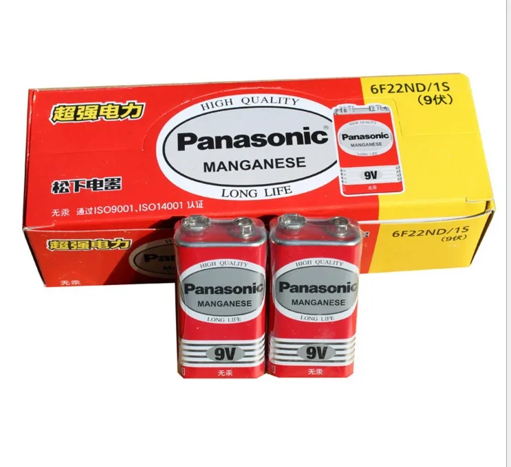 9V 6F22 carbon mercury-free battery Panasonic 9V microphone multimeter microphone laminated square battery
9V 6F22 carbon mercury-free battery Panasonic 9V microphone multimeter microphone laminated square battery