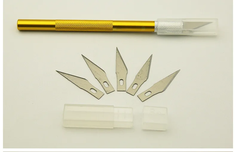Metal Scalpel 5 Blades Knife Wood Paper Cutter Craft Pen Knives Engraving Knife DIY Repair Hand Tools Stationery Manicure Tool
Metal Scalpel 5 Blades Knife Wood Paper Cutter Craft Pen Knives Engraving Knife DIY Repair Hand Tools Stationery Manicure Tool