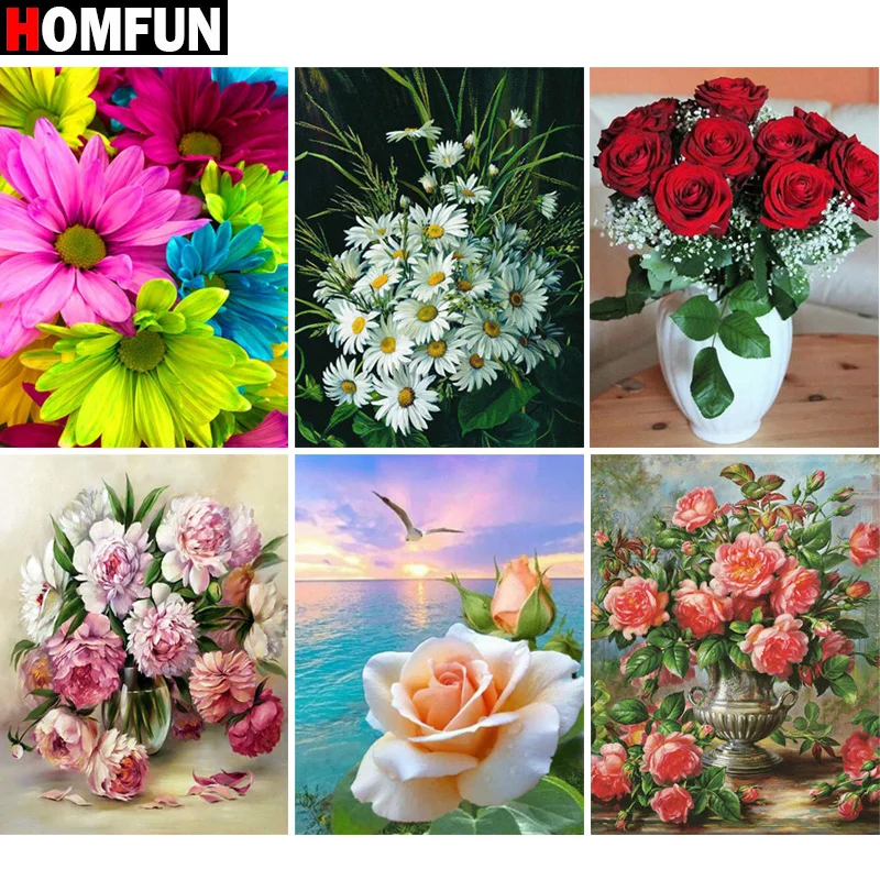 Набор для алмазной вышивки HOMFUN, алмазная 5D картина «сделай сам» с полными квадратными/круглыми стразами, «цветная Роза, Маргаритка», 3d-вышив...
Набор для алмазной вышивки HOMFUN, алмазная 5D картина «сделай сам» с полными квадратными/круглыми стразами, «цветная Роза, Маргаритка», 3d-вышив...