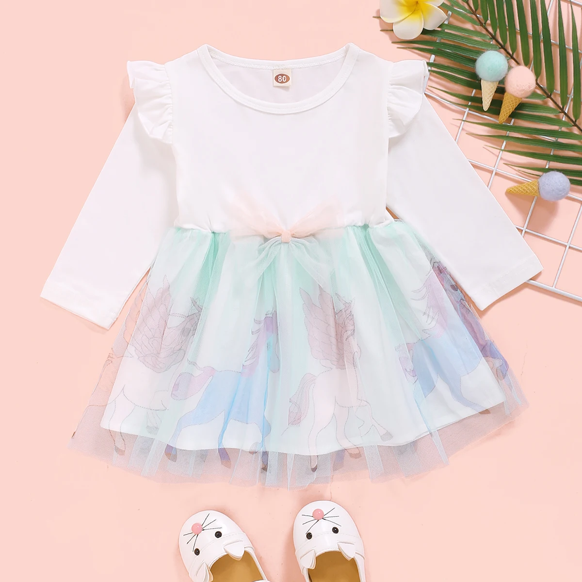 2021 Korean Mesh Dress Children Cotton Clothing Kids Rainbow Unicorn Dress Baby Fashion Costume Toddler Girl Cute Princess Skirt
2021 Korean Mesh Dress Children Cotton Clothing Kids Rainbow Unicorn Dress Baby Fashion Costume Toddler Girl Cute Princess Skirt