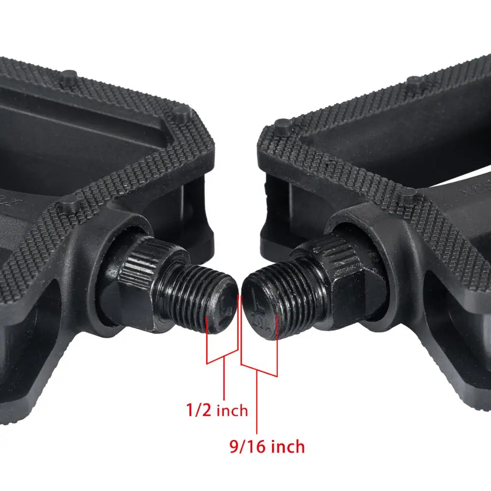 Nylon Bicycle Pedals Ultralight Flat Platform Bike Pedals for Mountain Bike 9/16'' 1/2" Cycling Sealed DU Bearing Pedals
Nylon Bicycle Pedals Ultralight Flat Platform Bike Pedals for Mountain Bike 9/16'' 1/2" Cycling Sealed DU Bearing Pedals