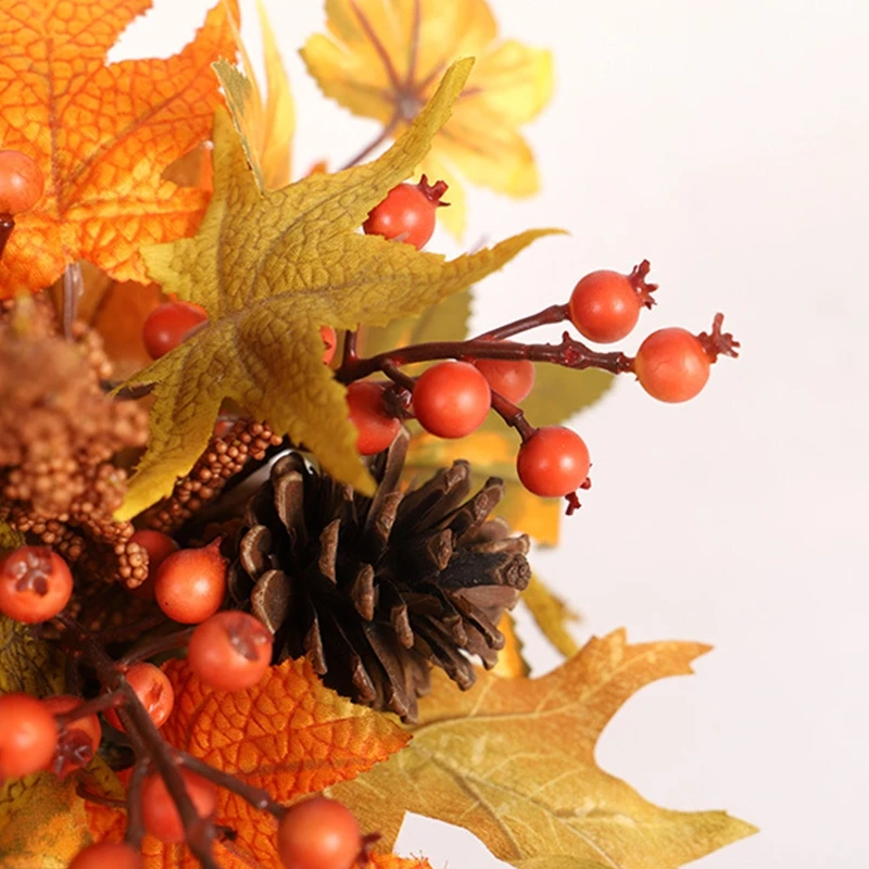 Artificial Pumpkin Gourd Berry Maple Fall Leaves Pine Cones for Table Home Decor
Artificial Pumpkin Gourd Berry Maple Fall Leaves Pine Cones for Table Home Decor