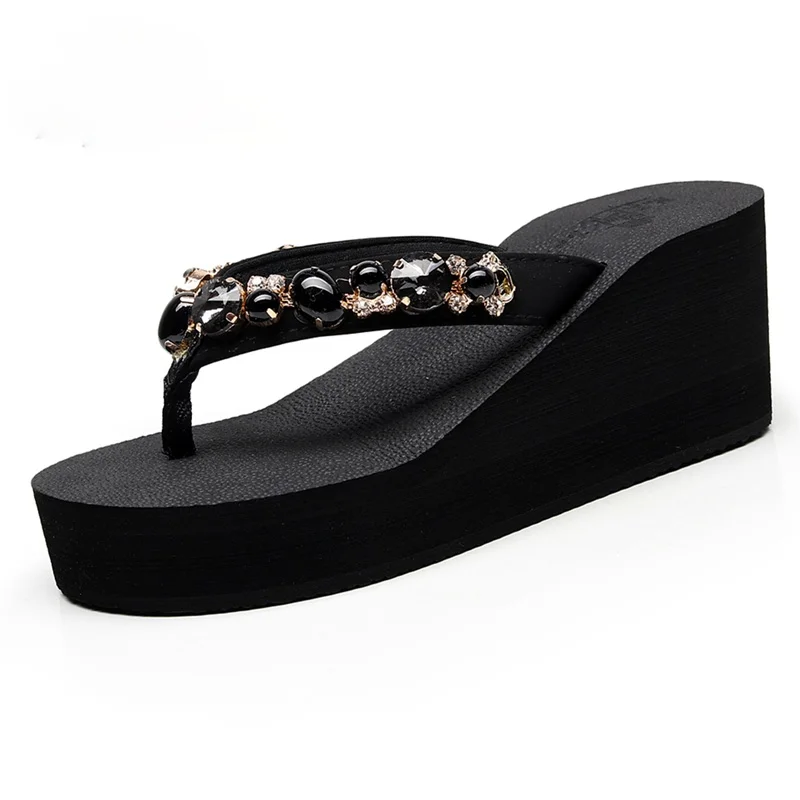 Summer Women's Shoes Wear Non-Slip Rhinestone Soft Flip Flops Fashion All-Match Clip Tow Slope with Beach Sandals And Slippers
Summer Women's Shoes Wear Non-Slip Rhinestone Soft Flip Flops Fashion All-Match Clip Tow Slope with Beach Sandals And Slippers