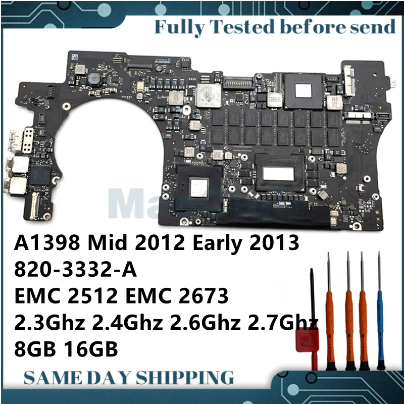 Материнская плата 820-3332-A для Macbook Pro Retina 15 дюймов Mid 2012 Ранняя 2013 EMC 2512 EMC 2673 Core i7 8 ГБ 16 ГБ, материнская плата
Материнская плата 820-3332-A для Macbook Pro Retina 15 дюймов Mid 2012 Ранняя 2013 EMC 2512 EMC 2673 Core i7 8 ГБ 16 ГБ, материнская плата
