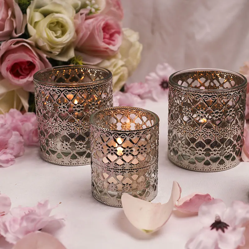 Metal Glass Candle Holder Set Church Modern Luxury Silver Candlestick Christmas Iron Transparent Candelabros Decoration ZZ50ZT
Metal Glass Candle Holder Set Church Modern Luxury Silver Candlestick Christmas Iron Transparent Candelabros Decoration ZZ50ZT