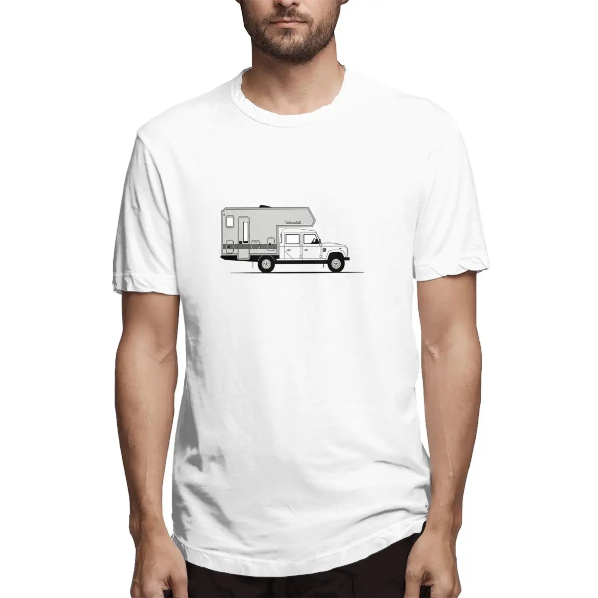 

A Graphical Interpretation Of The Defender 130 Double Cab Bimobil Essential T Shir Car Culture T Shirts Vintage Tees Clothing