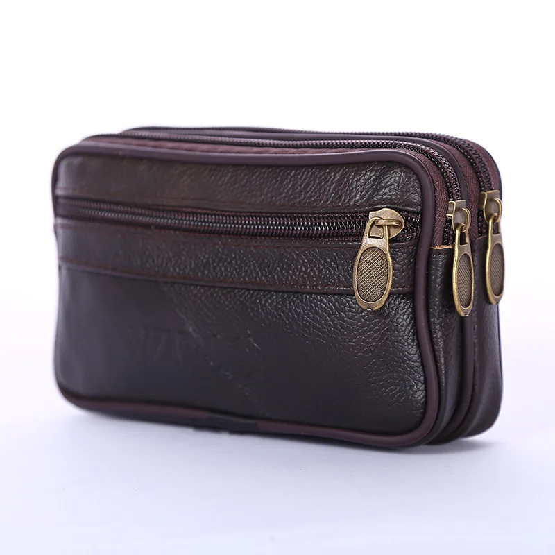 Новое поступление водонепроницаемая поясная сумка Unsex из натуральной кожи fannypack
