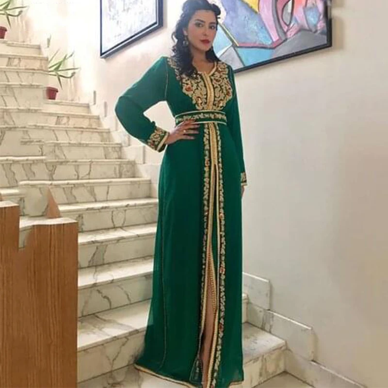 Sexy Evening Dresses Pleat Slide Split Appliques V-Neck Full Sleeve Zipper A-Line Gowns Novia Do 2021 New Party
Sexy Evening Dresses Pleat Slide Split Appliques V-Neck Full Sleeve Zipper A-Line Gowns Novia Do 2021 New Party