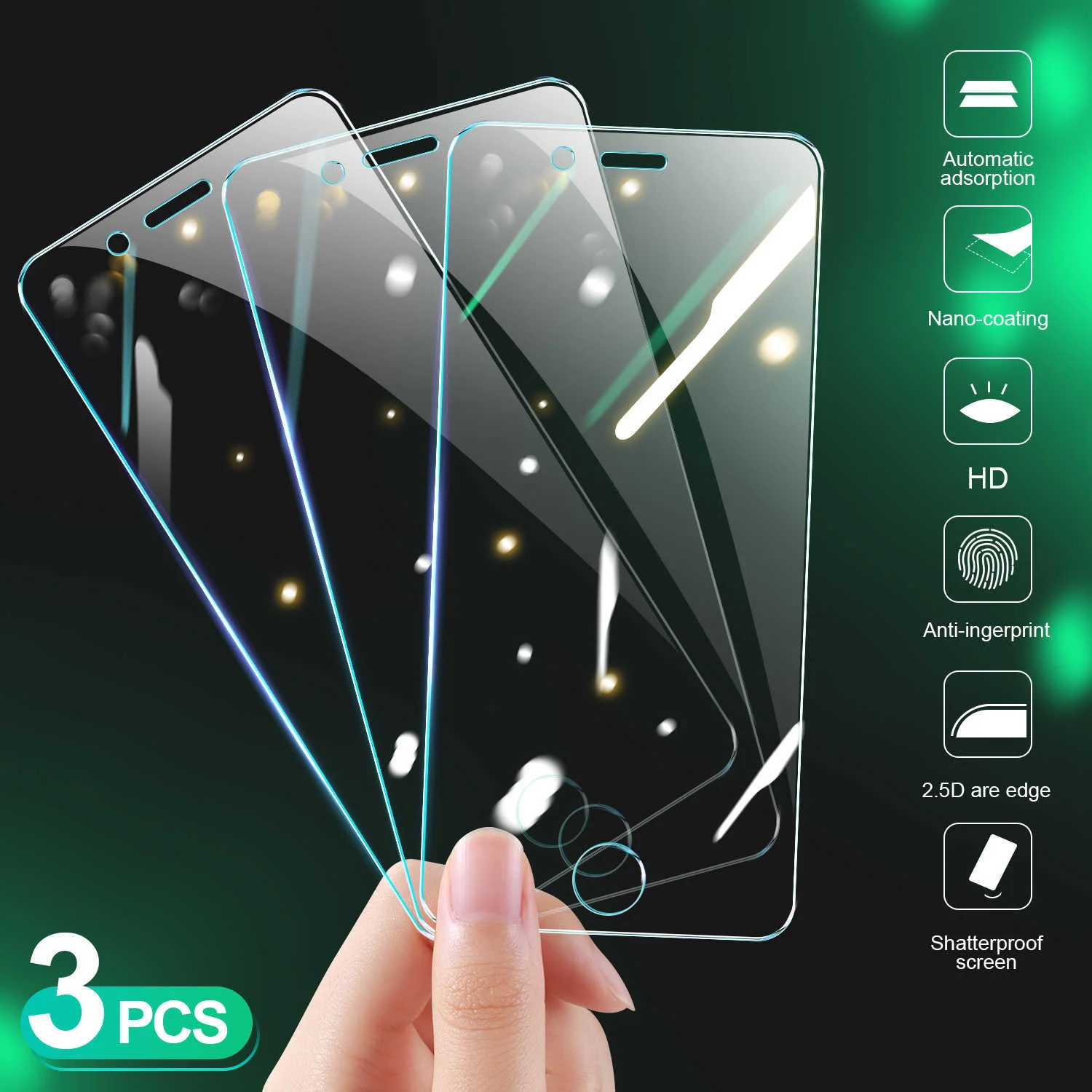 Защитное стекло, закаленное стекло для iphone SE 2020, 6S, 7, 8 Plus, 11 Pro, Xs, max, X, XR, 3 шт.
Защитное стекло, закаленное стекло для iphone SE 2020, 6S, 7, 8 Plus, 11 Pro, Xs, max, X, XR, 3 шт.