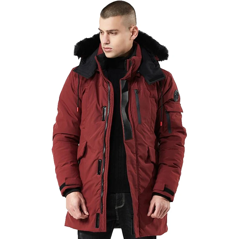 Winter Coat Men Windbreaker Fur Hooded Thicken Jacket Men's Streetwear Hiphop Military Trench Coats Long Parka jaqueta masculina
Winter Coat Men Windbreaker Fur Hooded Thicken Jacket Men's Streetwear Hiphop Military Trench Coats Long Parka jaqueta masculina