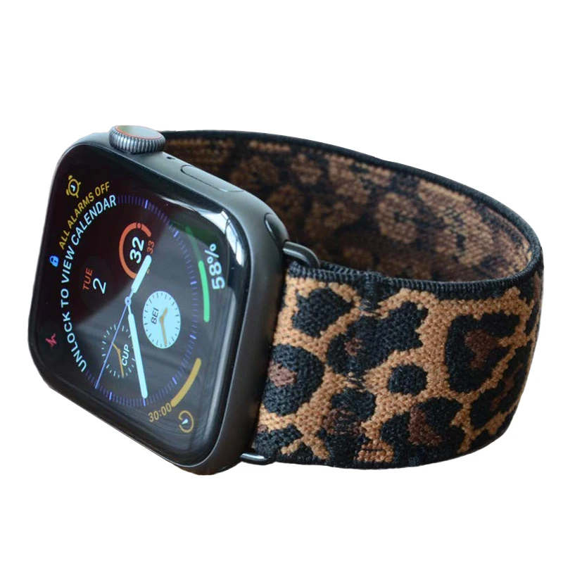 Новый нейлоновый ремешок для apple watch 40 мм 38 44 42 двухслойный растягивающийся часов
