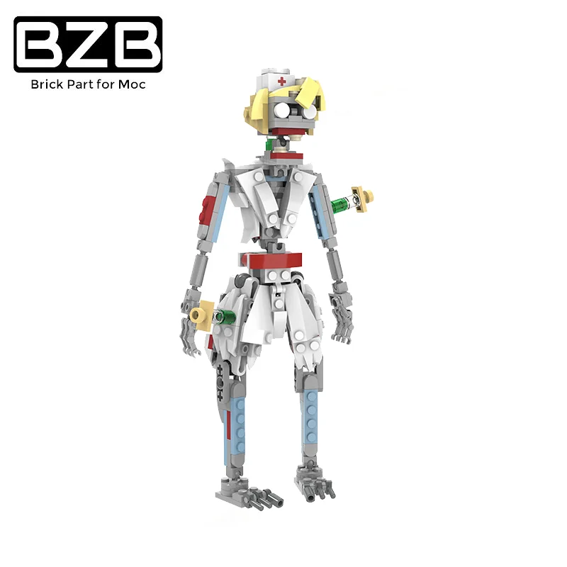 BZB MOC Хэллоуин Забавный ужас зомби замаскированная медсестра креативная Новинка