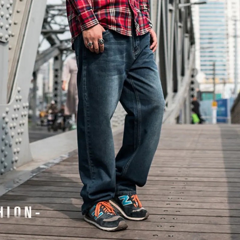 Jeans Men Loose Denim Pants Straight Fashion Classic Streetwear Hip Hop Brand Skateboard Blue Wide Leg Trousers Large Size 46
Jeans Men Loose Denim Pants Straight Fashion Classic Streetwear Hip Hop Brand Skateboard Blue Wide Leg Trousers Large Size 46