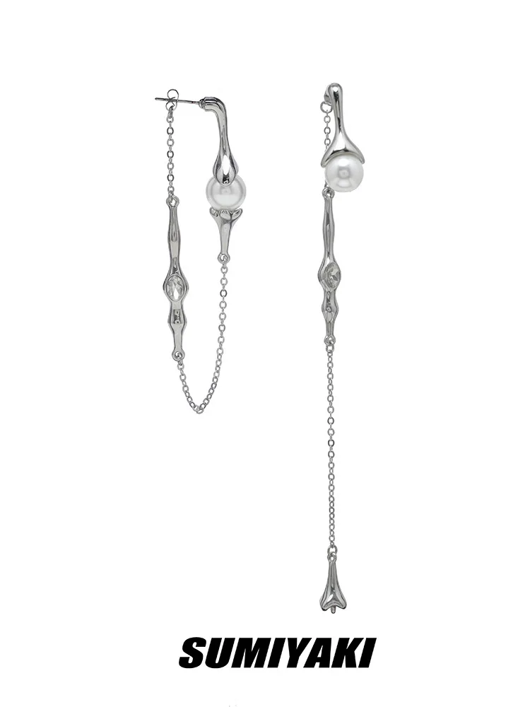 Pearl Long Asymmetrical Tassel Earrings Female Earrings Ins Vintage Korean Fashion Pearl Earrings Christmas Jewerly Vintage Bijo
Pearl Long Asymmetrical Tassel Earrings Female Earrings Ins Vintage Korean Fashion Pearl Earrings Christmas Jewerly Vintage Bijo