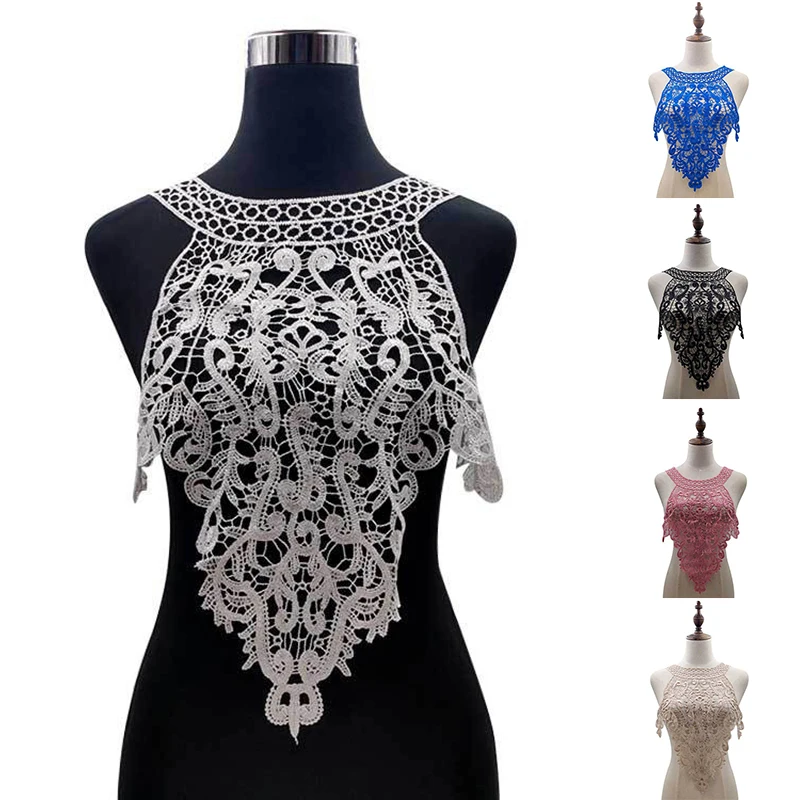 High Quality White Lace Embroidered Applique Water-soluble lace collar Openwork embroidered fake collar DIY lace accessories
High Quality White Lace Embroidered Applique Water-soluble lace collar Openwork embroidered fake collar DIY lace accessories