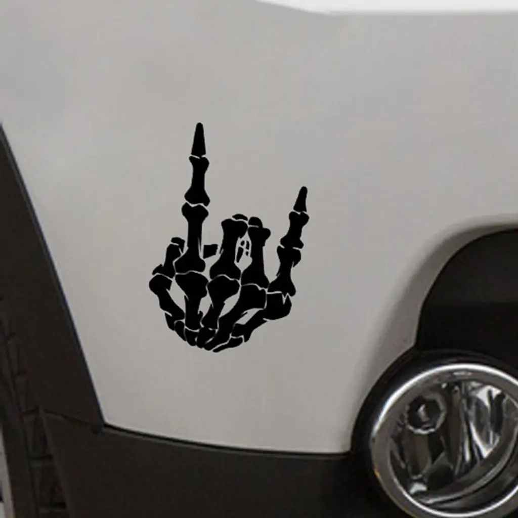 Наклейка на руку с изображением скелета из рок-пальца Dovewill, Виниловая наклейка с изображением скелета (7 дюймов высотой) 
Наклейка на руку с изображением скелета из рок-пальца Dovewill, Виниловая наклейка с изображением скелета (7 дюймов высотой)