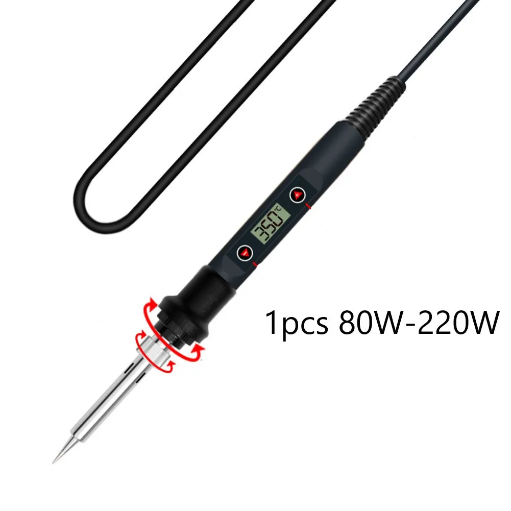 1* 80w220v White/black Digital Display Adjustable Temperature Soldering Iron Pen White Black ABS+alloy Soldering Iron Pen
1* 80w220v White/black Digital Display Adjustable Temperature Soldering Iron Pen White Black ABS+alloy Soldering Iron Pen