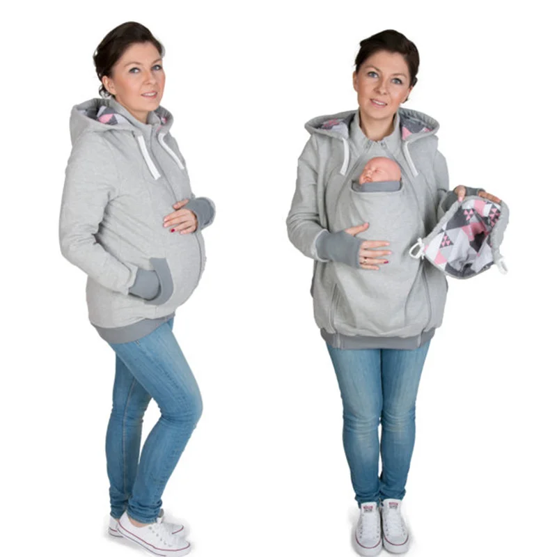 New Long Sleeve Maternity Warm Clothing Autumn Winter Casual Pregnancy Women Hoodies Carry Baby Pregnant Sweatshirt Zipper Coat
New Long Sleeve Maternity Warm Clothing Autumn Winter Casual Pregnancy Women Hoodies Carry Baby Pregnant Sweatshirt Zipper Coat