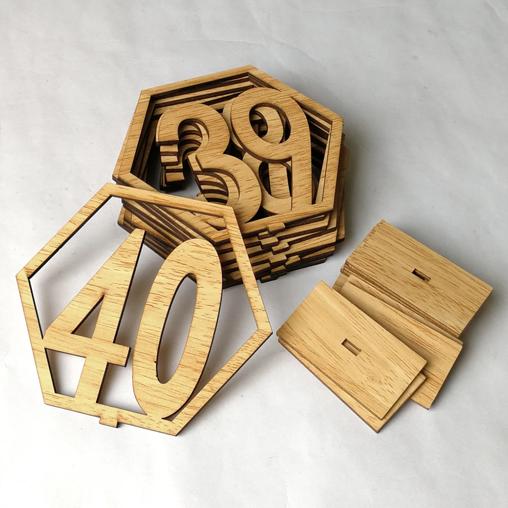 1-40 Hexagonal Hollowed Digital Table Card Wedding Decoration Wooden Table License Plate Banquet Table Digital Seat Deck
1-40 Hexagonal Hollowed Digital Table Card Wedding Decoration Wooden Table License Plate Banquet Table Digital Seat Deck