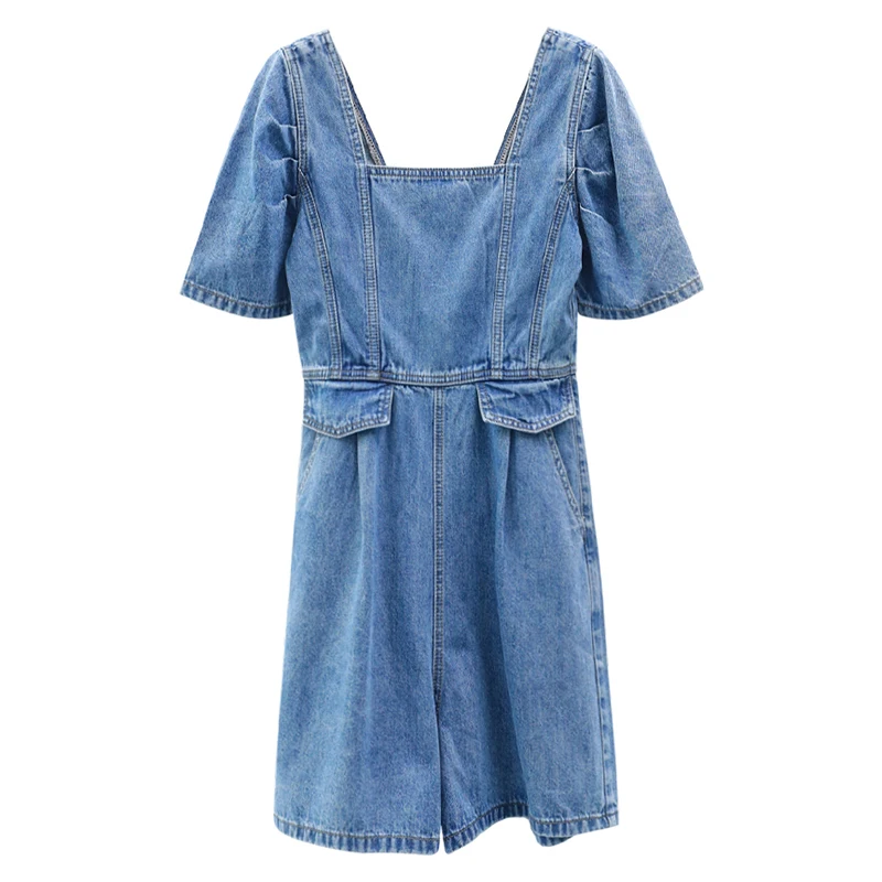 SHENGPALAE Solid Color Rompers Women's Summer 2021 New Square Collar Slim Waist Thin Short Sleeve Playsuits Female Tide 5E271
SHENGPALAE Solid Color Rompers Women's Summer 2021 New Square Collar Slim Waist Thin Short Sleeve Playsuits Female Tide 5E271