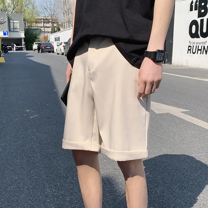 Men's Shorts Korean Casual Fashion Loose Harajuku Streetwear Solid Color Casual Straight Shorts Men Casual Suit Pants
Men's Shorts Korean Casual Fashion Loose Harajuku Streetwear Solid Color Casual Straight Shorts Men Casual Suit Pants
