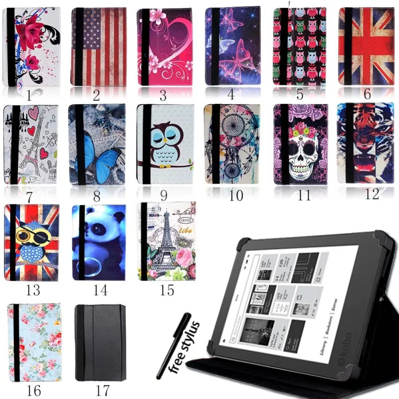For Kobo Glo HD/Kobo Touch 6"/Touch 2.0 (2015) eReader Tablet - Leather Tablet Stand Folio Smart Cover Case + Stylus
For Kobo Glo HD/Kobo Touch 6"/Touch 2.0 (2015) eReader Tablet - Leather Tablet Stand Folio Smart Cover Case + Stylus