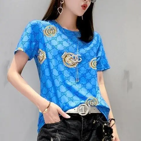Short-sleeved women in Spring and summer new slim Korean version of the T-SHIRT t-shirt round neck print shirt INS super fire
Short-sleeved women in Spring and summer new slim Korean version of the T-SHIRT t-shirt round neck print shirt INS super fire