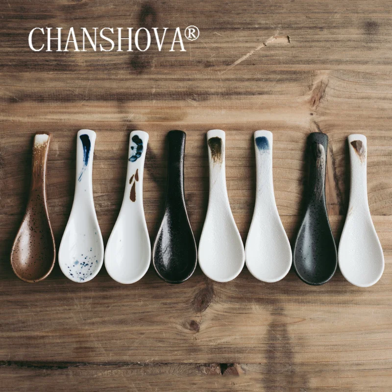 CHANSHOVA Chinese style Home Handpainted ceramic soup spoon China kitchen tableware porcelain spoon H263
CHANSHOVA Chinese style Home Handpainted ceramic soup spoon China kitchen tableware porcelain spoon H263