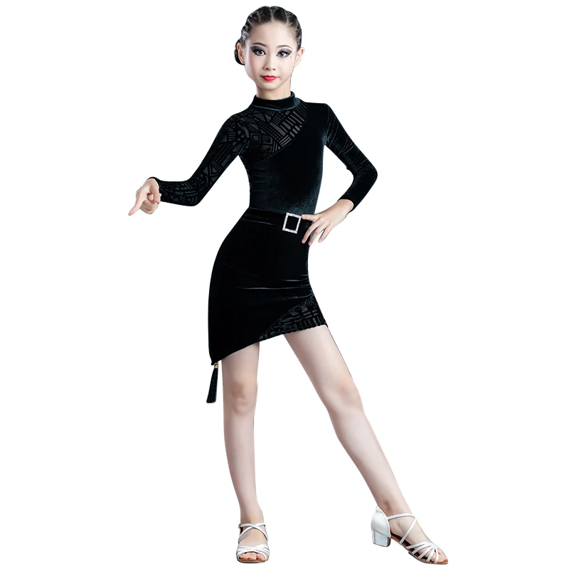 2021 New Latin Dance Dress Girls Performance Competition Clothing Standard Costume Child Ballroom Rumba Samba Wear Black Dress
2021 New Latin Dance Dress Girls Performance Competition Clothing Standard Costume Child Ballroom Rumba Samba Wear Black Dress
