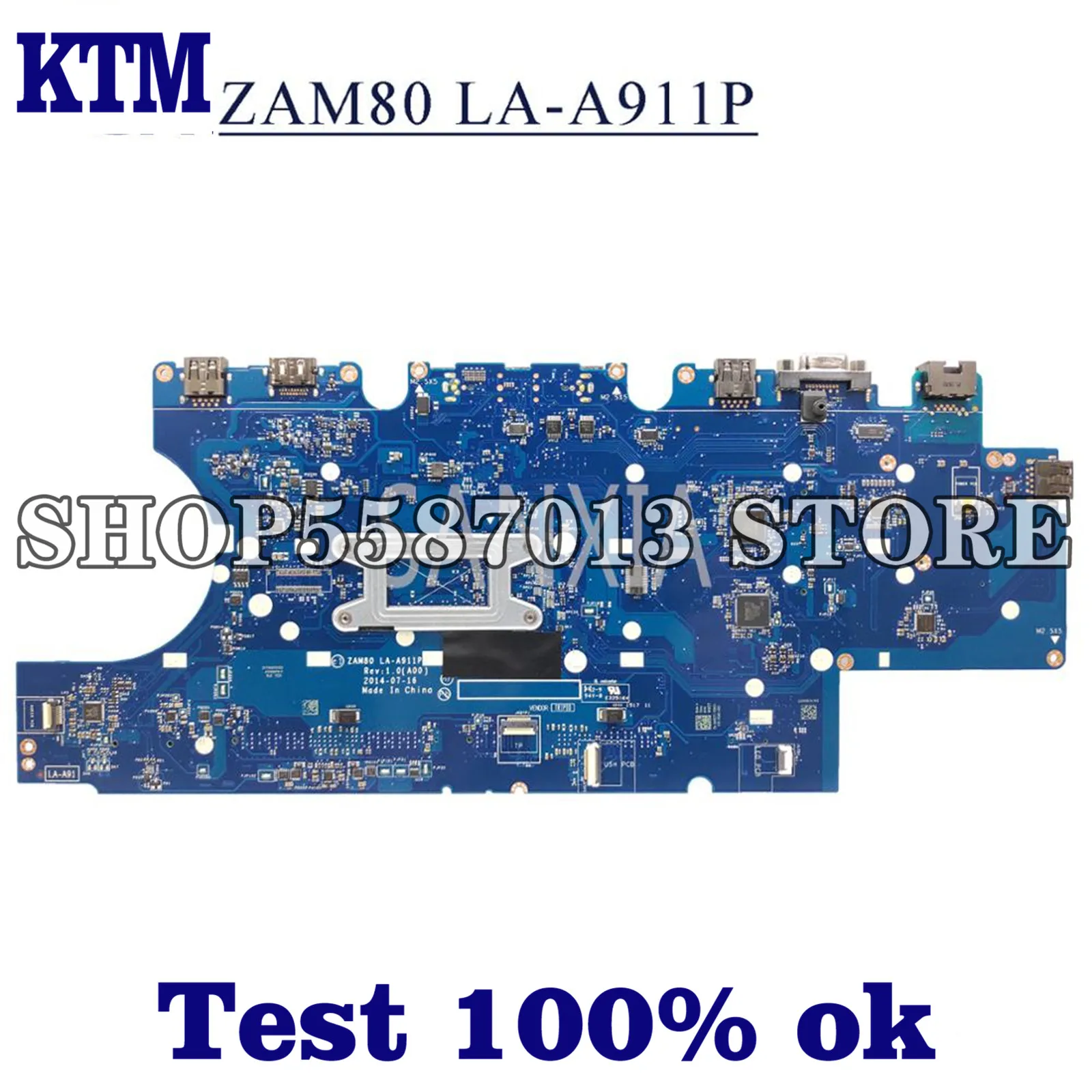 KEFU ZAM80 LA-A911P Laptop motherboard for Dell Latitude E5550 original mainboard I7-5600U CPU
KEFU ZAM80 LA-A911P Laptop motherboard for Dell Latitude E5550 original mainboard I7-5600U CPU