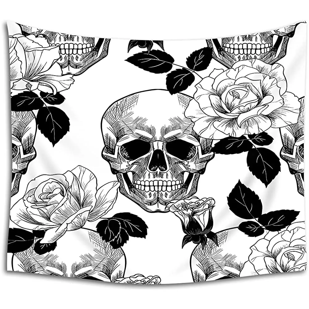 WONDERTIFY Skull Roses Tapestry Bloom Flower Horror Bone RockNRoll Tapestry Wall Hanging For Bedroom Living Room Dorm Home
WONDERTIFY Skull Roses Tapestry Bloom Flower Horror Bone RockNRoll Tapestry Wall Hanging For Bedroom Living Room Dorm Home