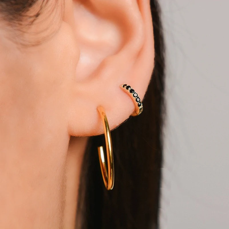 Simple Lovely Girl's Huggies Small Hoops Earrings Skinny Rainbow Boho Classic Minimal Charming Earrings Stud Thin Hoops Gift
Simple Lovely Girl's Huggies Small Hoops Earrings Skinny Rainbow Boho Classic Minimal Charming Earrings Stud Thin Hoops Gift