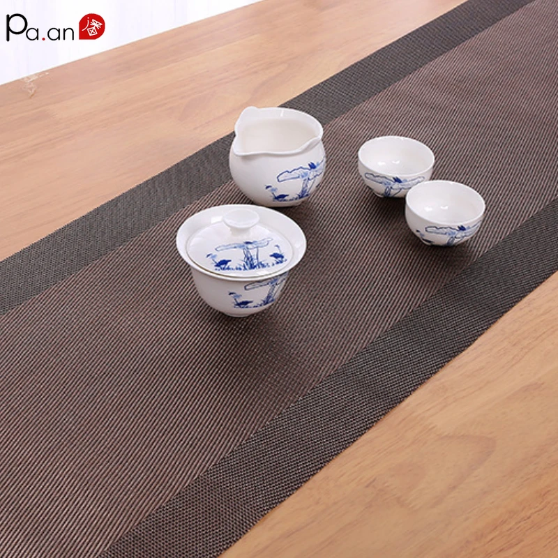 Chinese Large PVC Braid Table Flag Tea Plate Mat Waterproofluxury Modern Minimalist Table Cloth Non-slip Insulated Table Runner
Chinese Large PVC Braid Table Flag Tea Plate Mat Waterproofluxury Modern Minimalist Table Cloth Non-slip Insulated Table Runner