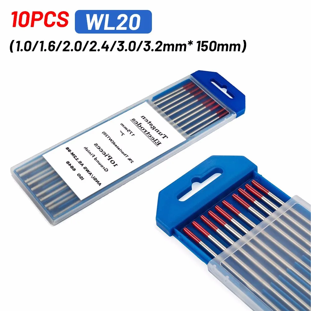 10pcs WT20 Tungsten Electrode Welding Rods Set For Argon Arc Welding Machine Electrodes Tig Welding Rods Tig Electrodes For Tig
10pcs WT20 Tungsten Electrode Welding Rods Set For Argon Arc Welding Machine Electrodes Tig Welding Rods Tig Electrodes For Tig