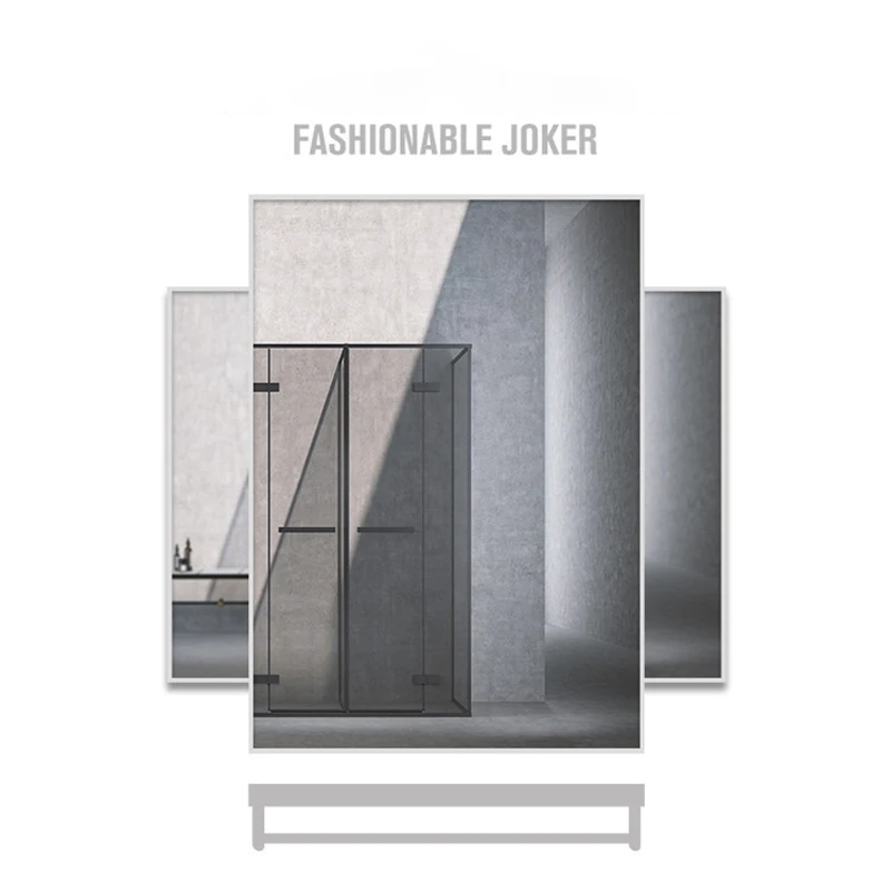 Nordic Bathroom Mirror with Aluminum Frame Bathroom Bath Mirror Wall Hanging Free Perforation Hanging Square Decorative Mirror
Nordic Bathroom Mirror with Aluminum Frame Bathroom Bath Mirror Wall Hanging Free Perforation Hanging Square Decorative Mirror