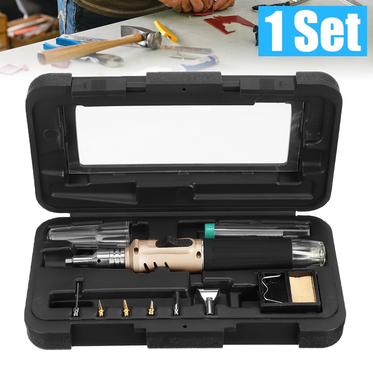 Профессиональный Электрический газовый паяльник, беспроводной сварочный паяльник, фонарь инструментов для пайки HS-1115k 
Профессиональный Электрический газовый паяльник, беспроводной сварочный паяльник, фонарь инструментов для пайки HS-1115k