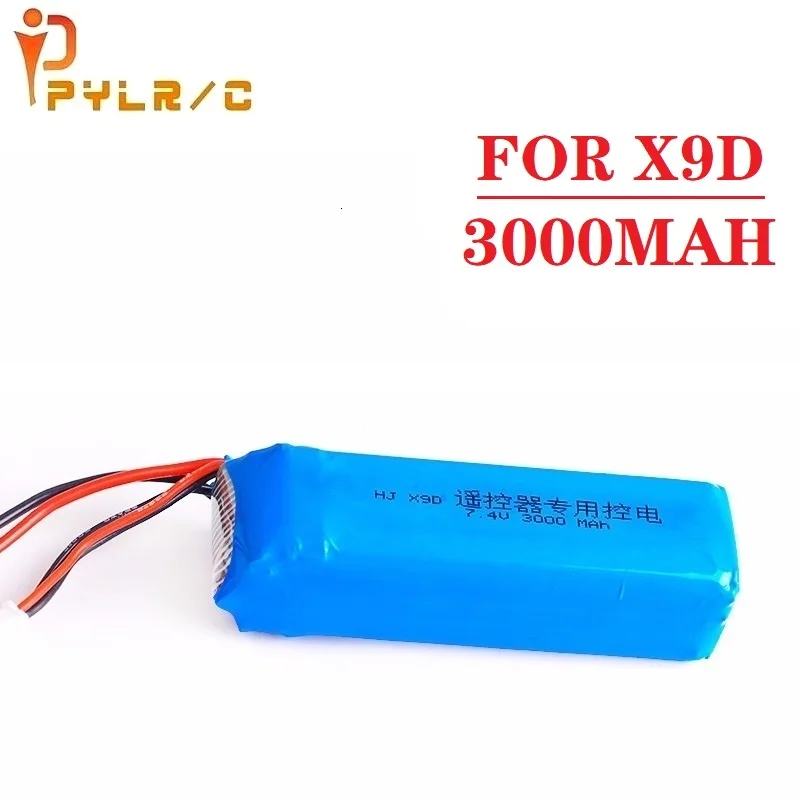 Обновление 3000 мА/ч 7 4 V Перезаряжаемые Lipo Батарея для Frsky Taranis X9D плюс передатчик 2S