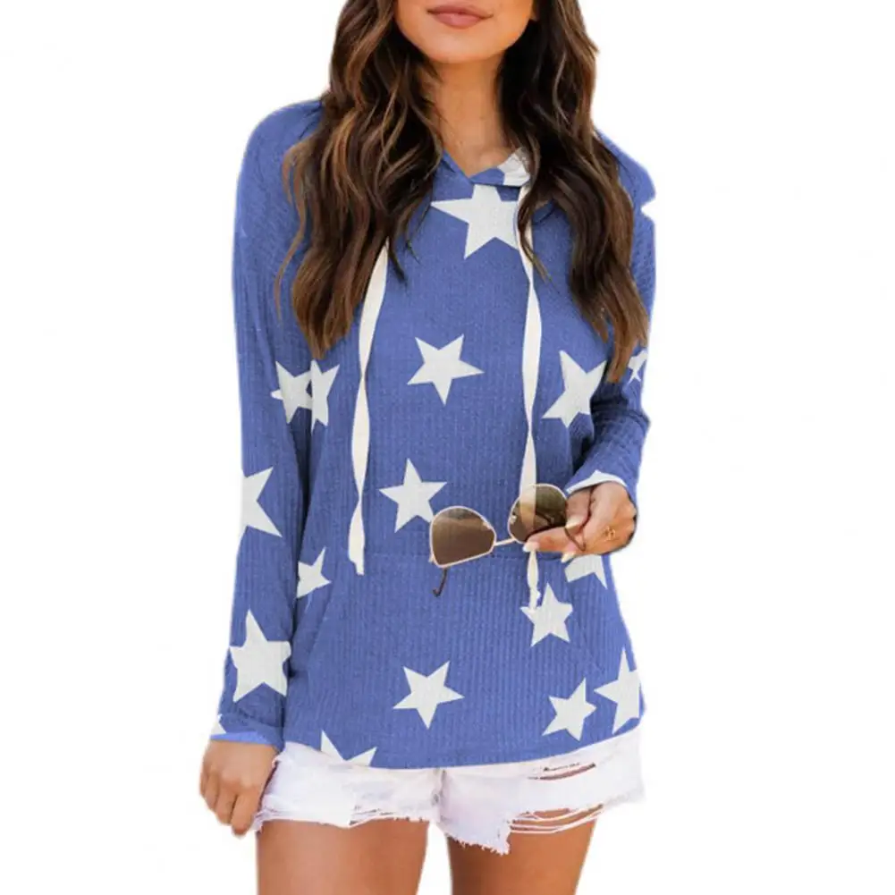 Women Hoodie Five-Pointed Star Print Hooded Autumn Winter Large Pocket Drawstring Sweatshirt Sportswear
Women Hoodie Five-Pointed Star Print Hooded Autumn Winter Large Pocket Drawstring Sweatshirt Sportswear