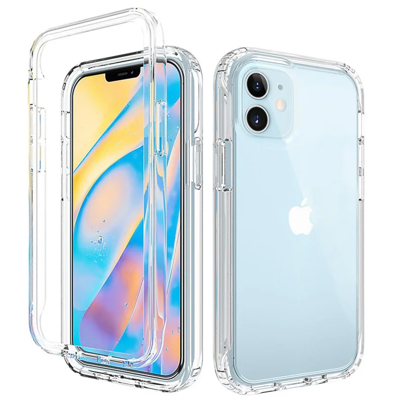 Full Body Double Clear Phone Case For iPhone 12 Mini 11 Pro XS Max X XR 8 6 7 Plus 5S SE Front Soft Silicone Hard PC Back Cover
Full Body Double Clear Phone Case For iPhone 12 Mini 11 Pro XS Max X XR 8 6 7 Plus 5S SE Front Soft Silicone Hard PC Back Cover