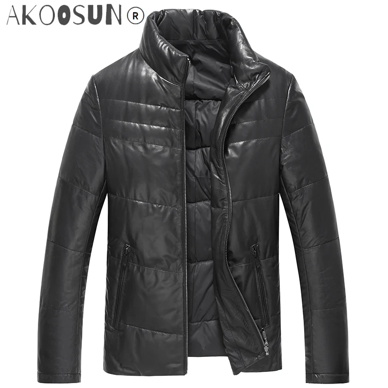 AKOOSUN Winter Genuine Leather Coat Men Leather Thick Warm Down Coat Men's Outwear Real Leather Sheepskin Coat 1793 LWL1079
AKOOSUN Winter Genuine Leather Coat Men Leather Thick Warm Down Coat Men's Outwear Real Leather Sheepskin Coat 1793 LWL1079